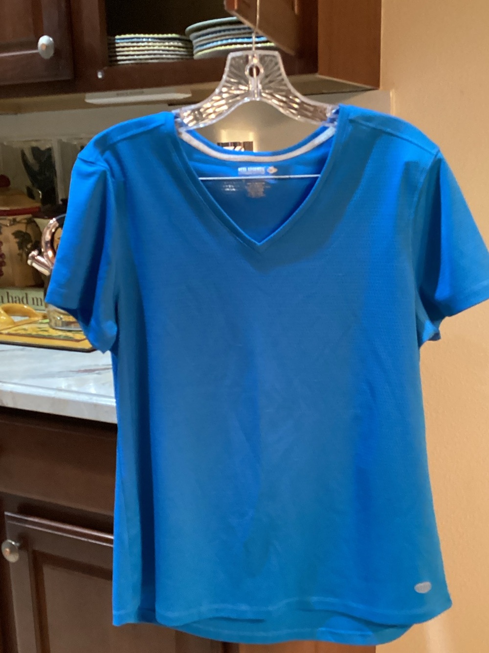 Reel Legends Women’s V-Neck Short Sleeve Tee - Bright Blue